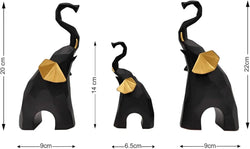 Elephant Showpiece for Home Decor (Set of 3)