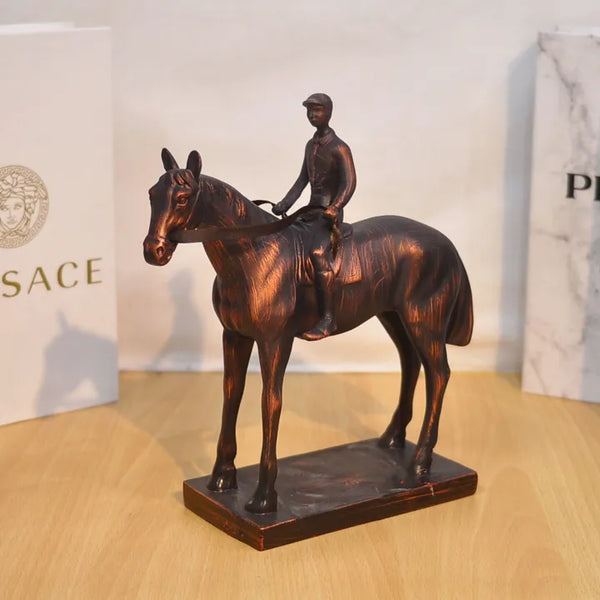 Rider’s Copper Horse Sculpture
