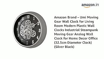 Umi Moving Gear Wall Clock for Living Room