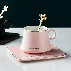 1Pc Coffee Cup with Spoon and Saucer