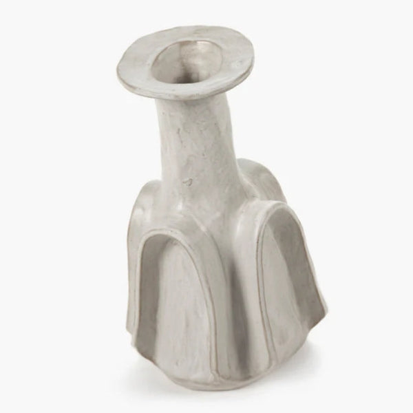 Conical Ivory Shade Ceramic Vase Set