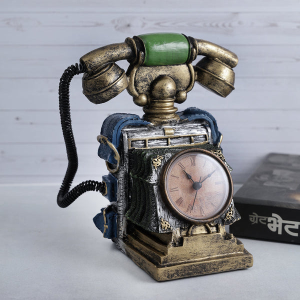 Telephone Tabletop Clock & Minni Money Bank