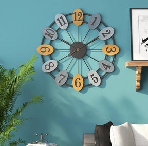 Nordic Ferris Wheel Wall Clock