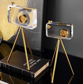 Retro Camera (Brass & Crystal)