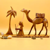 Handcrafted Desert Scene Sculpture