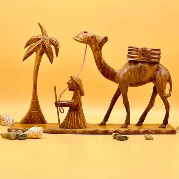 Handcrafted Desert Scene Sculpture