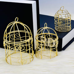 Metallic Elegance Square Cage Set