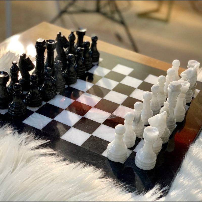 Antique Onyx Chess