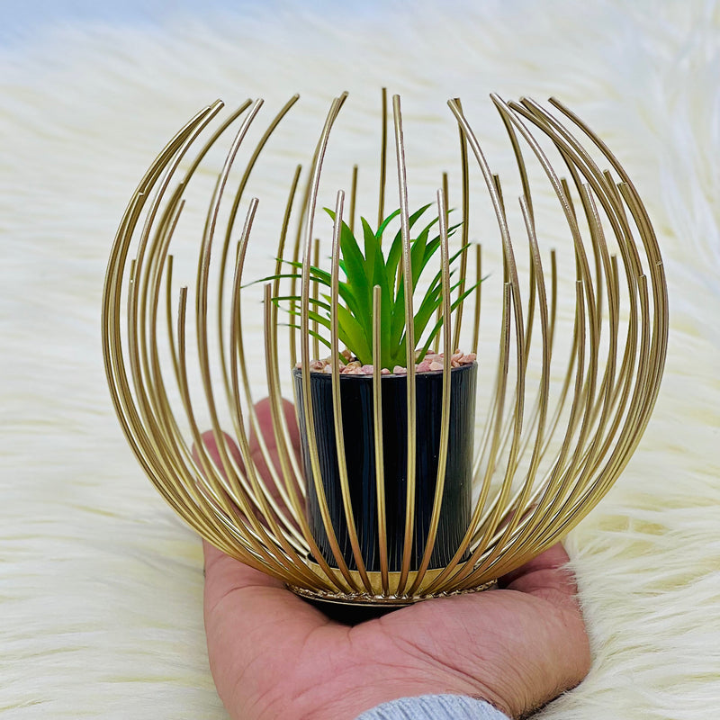 Realistic Artificial Golden Pot Plant