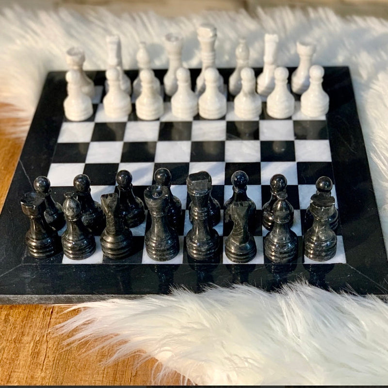 Antique Onyx Chess