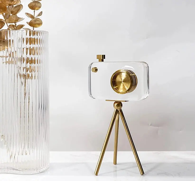 Retro Camera (Brass & Crystal)