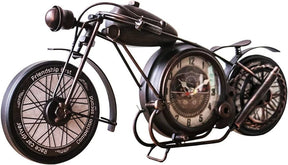 Retro Metal Motorcycle Table Clock