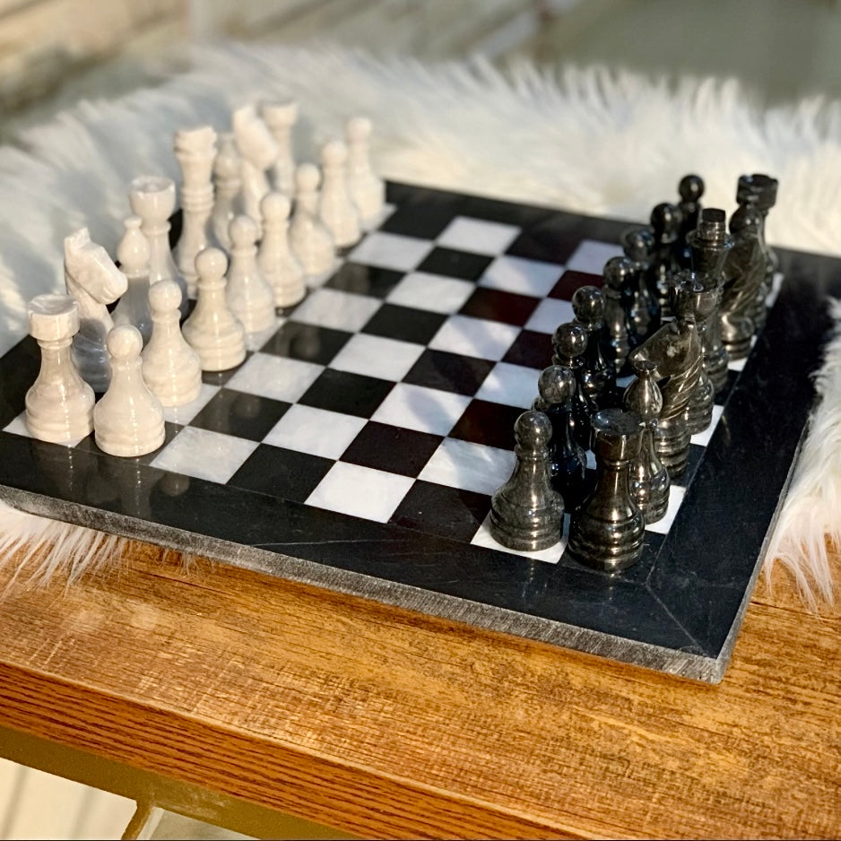 Antique Onyx Chess