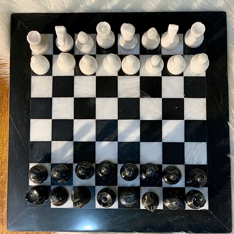 Antique Onyx Chess