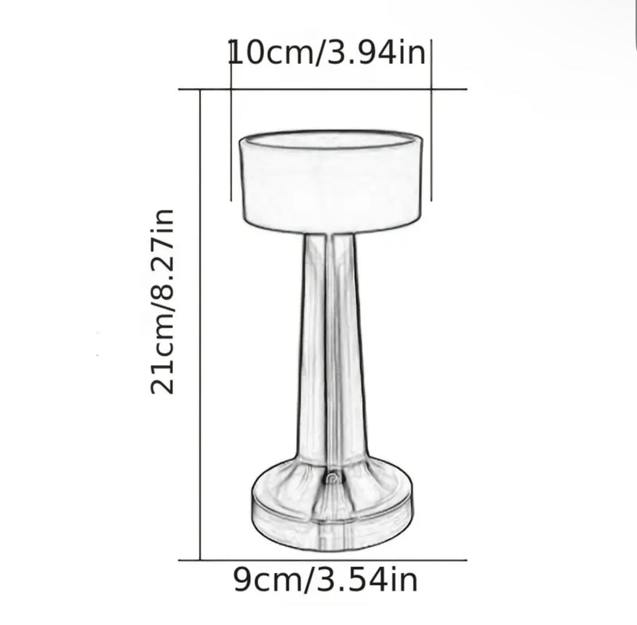 Rechargeable Touch Sensor LED Metal Lamp