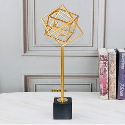 Gold Square Decor Ornament