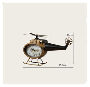 Retro Aircraft Table Clock