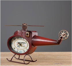 Retro Aircraft Table Clock