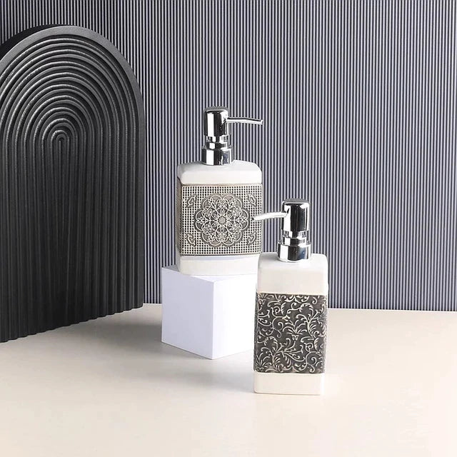 Ceramic White Bathroom Set