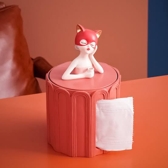 Cat Girl Tissue Box