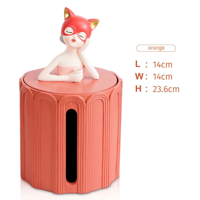 Cat Girl Tissue Box