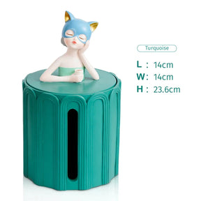 Cat Girl Tissue Box