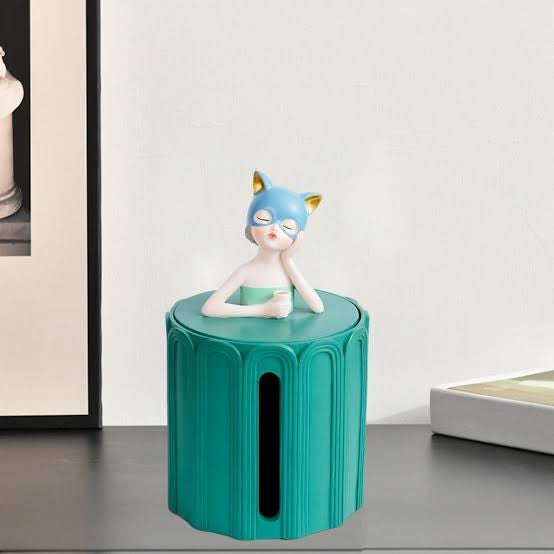 Cat Girl Tissue Box