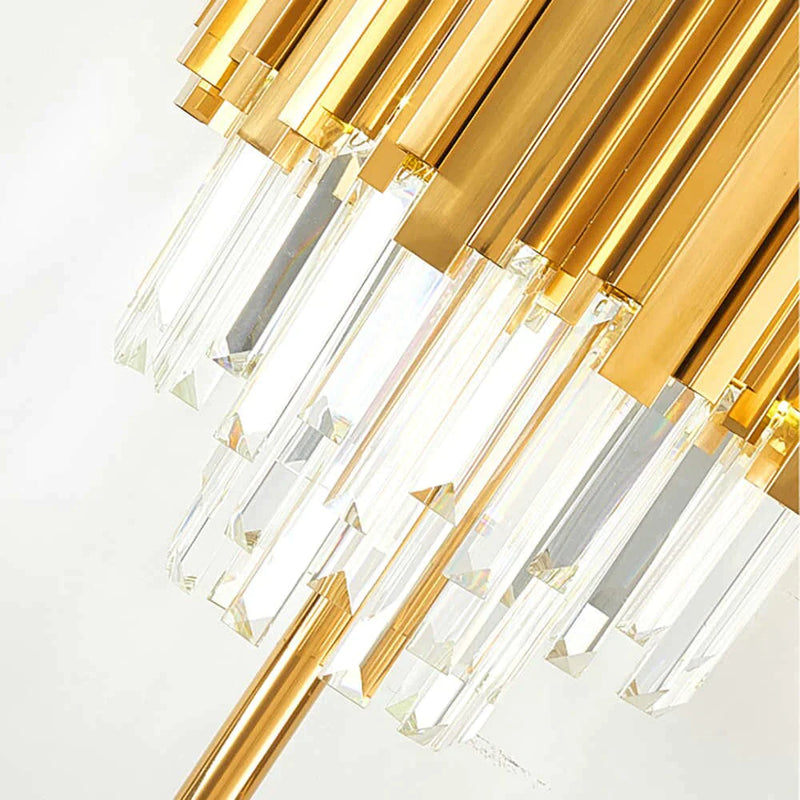 GOLDEN BARS CRYSTAL BARS TABLE LAMP