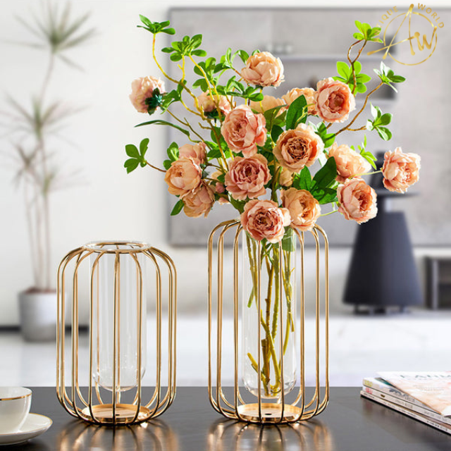 Modern Metal Vase Decor